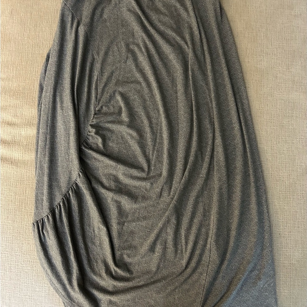 Gray Draped Top